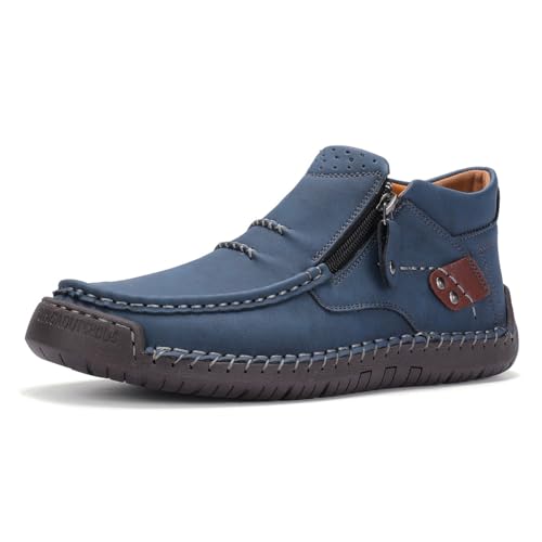 Bottines Chukka homme en cuir vintage faites main élégantes taille 41.5