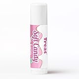 TREAT JUMBO Organic Lip Balm, Soft Candy Vanilla Buttercream, Cruelty Free .50 Ounces