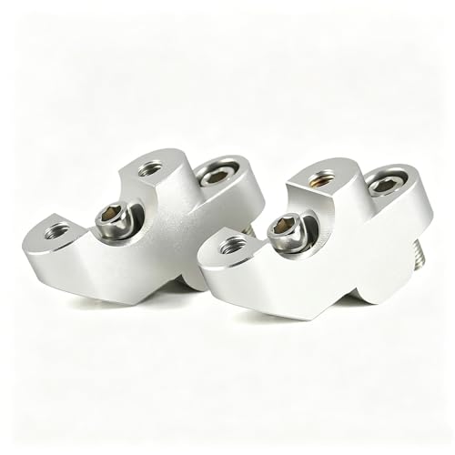 Elevadores de manillar para motocicleta con abrazadera color plata adaptados para NC750X y NC700X