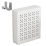 YANGLLYJ Heizkörperverkleidung mit Dekorativer Blume, Heizkörper Abdeckung mit Zapfenverbindung, Kunststoff Holzplatte für Zuhause, Büro Oder Wohnzimmer(90x80x20cm/35x31x8in)