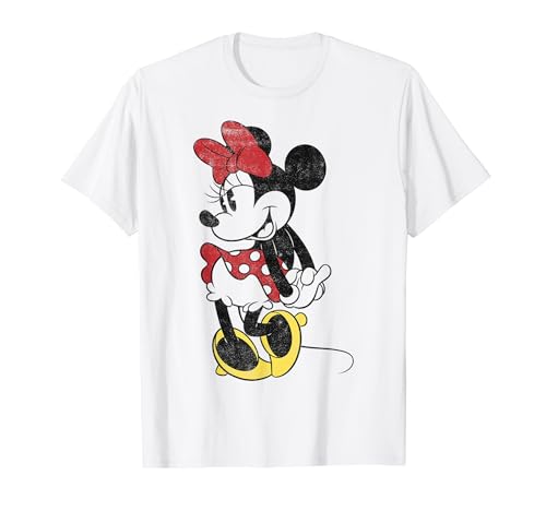 Disney Mickey And Friends Minnie Vintage Shy Portrait T-Shirt