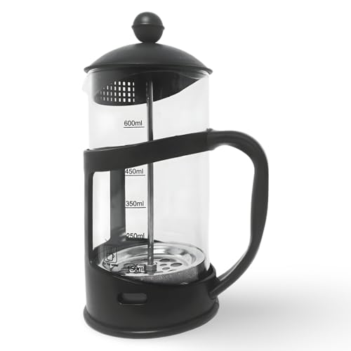 Nozzy Macchina da caffè a stampa francese, caffettiera e macchina per il tè (600 ml)