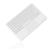 Teclas de acceso rápido personalizadas para ipad : Teclado bluetooth para ipad, diseño en español Ñ con teclas de acceso rápido personalizadas para todos los iPads, incluyendo el volumen, el control de la música, el brillo, etc. Se adapta a sus necesidades diarias de oficina.