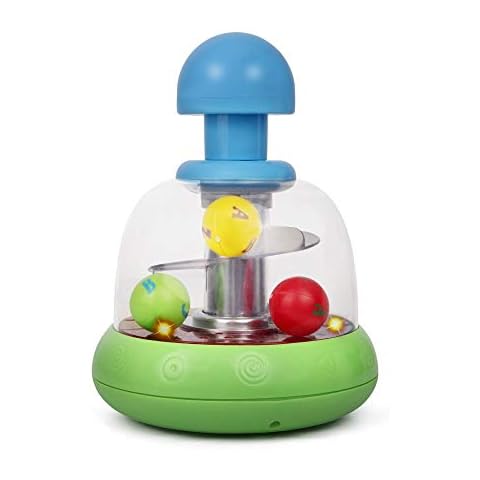 Playkidz Light and Sound Ball Spinner, Push 'n' Spin Interactive Developmental Toy, Melodies and Lights for Kids, Spin and Pop Fun Ball Popper Toy, 12 Months+ Cover