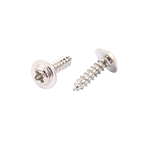 100 tornillos autorroscantes inox 8x2 mm con arandela miniatura 2