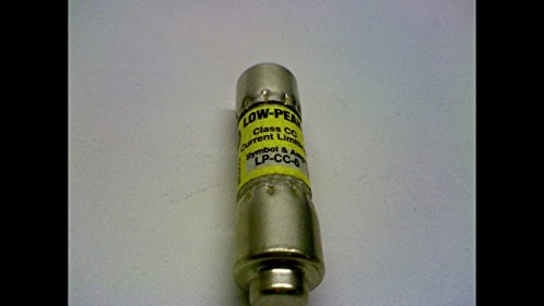Bussmann LP-CC-6 (LPCC-6, BP/LP-CC-6, LP-CC-6BC) 6 Amp (6A) 600V Midget,Time Delay, Current Limiting Class CC Rejection Cartridge Fuses