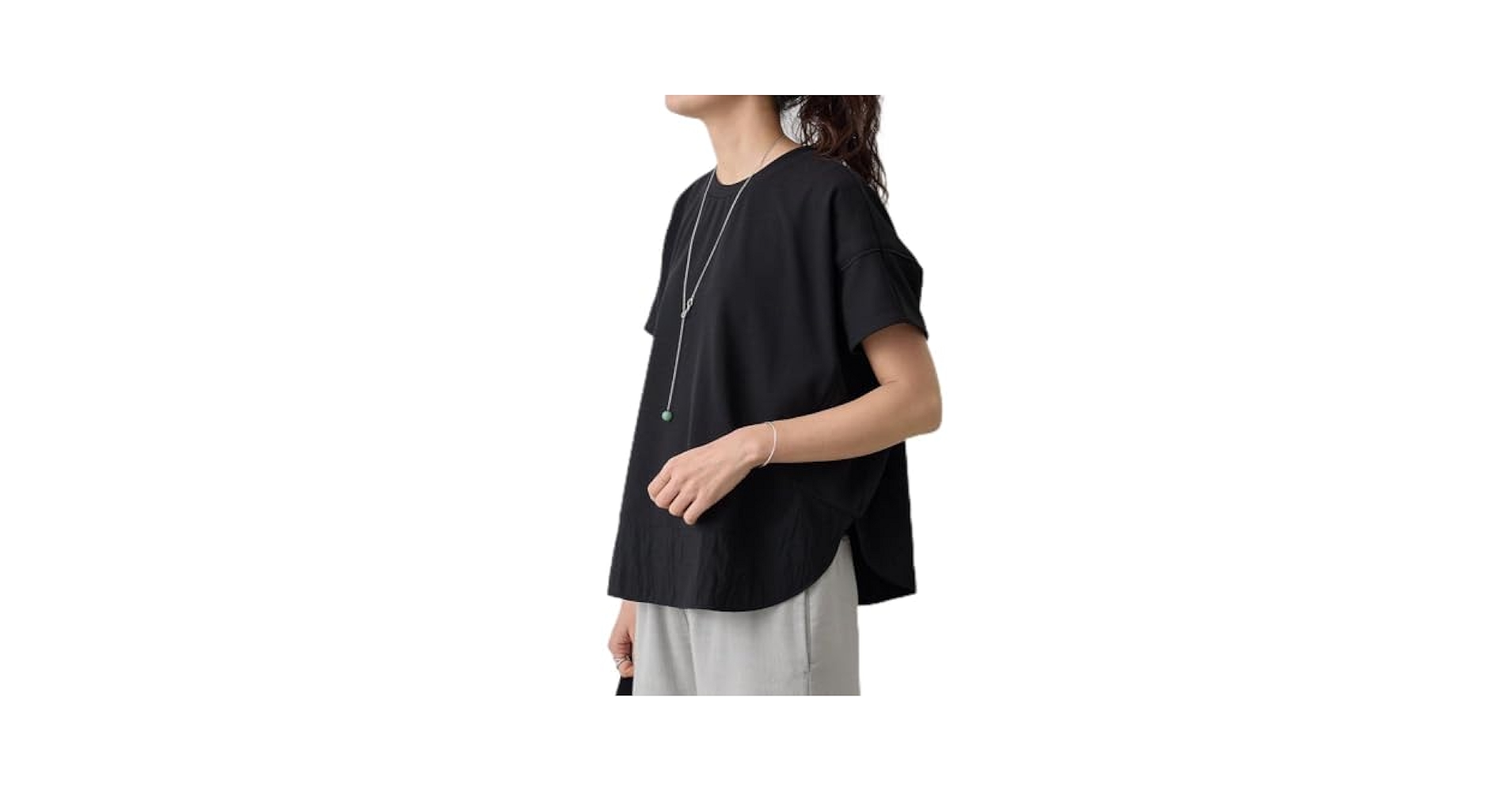 ビアズリー beardsley ラウンドヘムT 黒 Amazon | [BEARDSLEY] [ビアズリー] ラウンドヘムT