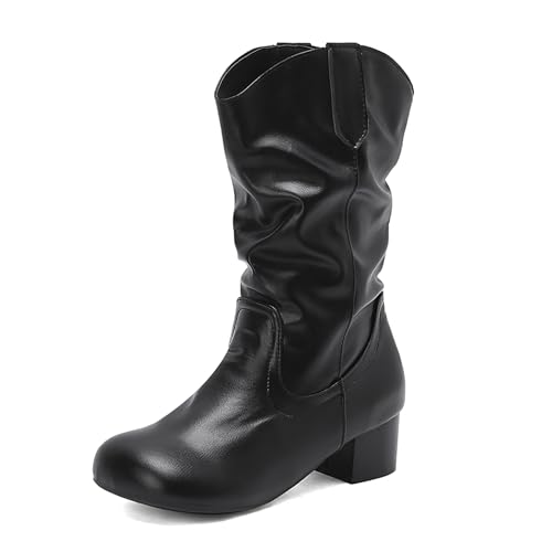 Bottes mi-mollet talon bloc femme : la solution confort grandes tailles