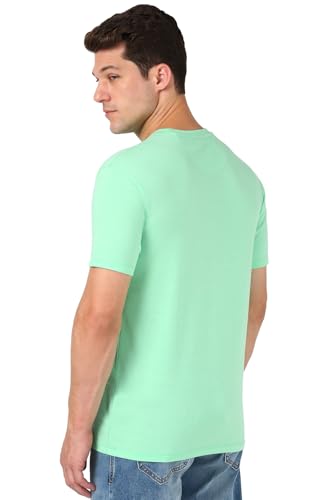 Image of Peter England Men's Cotton Regular Fit Crew Round Neck Tshirt