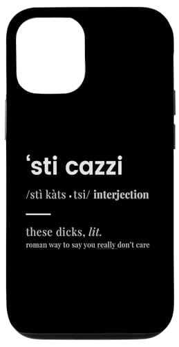 DIZIONARIO ITALIANO/ROMANO STI CAZZI INGRESSO DIZIONARIO Custodia per iPhone 12/12 Pro