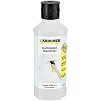 Kärcher Fensterreiniger-Konzentrat RM 500, für eine streifenfreie Reinigung von Fenster Glas, Spiegeln und Duschkabinen, 500ml Konzentrat ergeben verdünnt 4l Reinigungsflüssigkeit