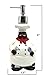 ACK Hand Painted Ceramic Happy Chef Collection Refillable Soap Dispenser, Lotion Jar, Kitchen Décor, Bathroom Décor