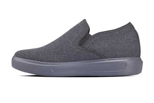 Image of CALTO Men's Invisible Height Increasing Elevator Shoes - Fashion Lightweight Slip-on Sporty Sneakers - 2.8 Inches Taller