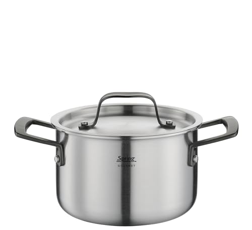 Casserole multicouche induction noire avec graduation interne 2L - 2
