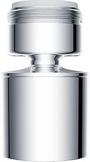 Waternymph Dual-Function 2-Flow Kitchen Sink Aerator, ACS Certification, 2 Sprayer with Soft Bubble Stream and Strong Sprayer, Water Saving - 24mm Male Thread - Chrome(M24)