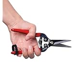 Gardeness 芽切り鋏 剪定ばさみ SK5高炭素鋼 園芸用はさみ 果樹 庭木 盆栽 観葉植物に サクサク切れる 錆びにくい 握りやすい 庭園作業 ガーデニング 観葉植物 園芸用品 収穫用 菜園鋏