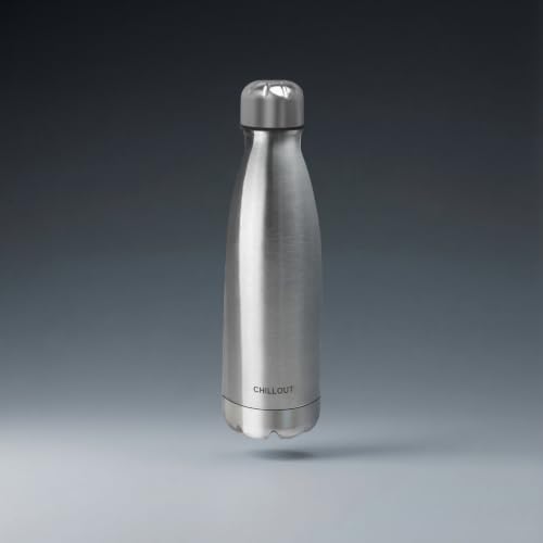 Image of CHILLOUT LIFE 17oz Insulated Stainless Steel Water Bottle, Leak Proof