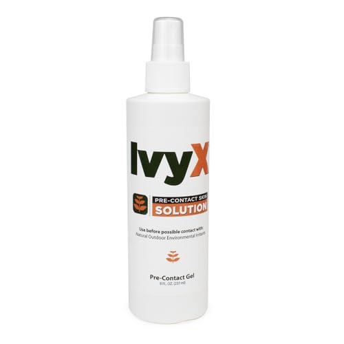 Image of CoreTex Ivy X Pre-Contact Poison Ivy Skin Barrier Spray - 8oz Pump Bottle of Protection Solution to Help Prevent Itchy Rashes - Also Works on Poison Oak & Sumac - Quick Dry & Chalk-Free Formula