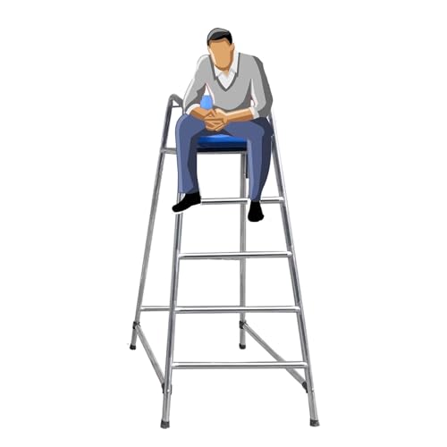Silla de Socorrista Elevada en Acero Inoxidable 180 cm miniatura 1