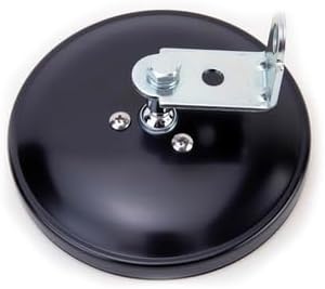 Velvac 5" Center Mt Black Flat Glass - 708513