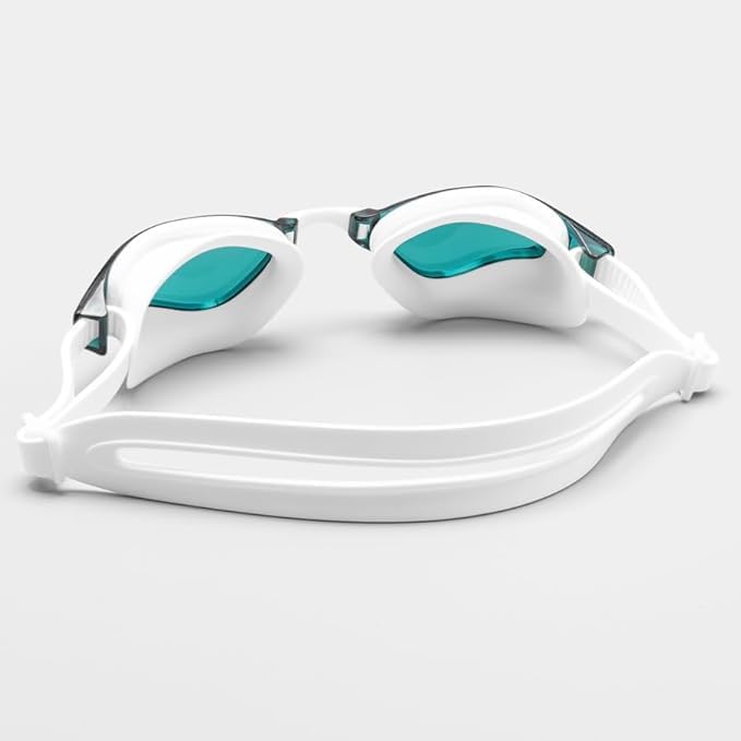 FORZA Lunettes de Natation Standard pour Adultes | Verres Anti-Buée et Protection UV | Lunettes de Natation Étanches avec Ajustement Réglable