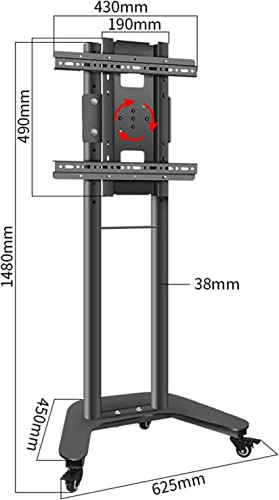 Soporte móvil para TV de 32-60 pulgadas, ajustable en altura miniatura 2
