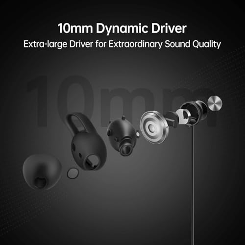 Image of Wireless BT WA 341 for Oppo Reno11 Original Sports Bluetooth CV Wireless Earphone with Deep Bass and Neckband Hands-Free Calling inbuilt with Mic,Hands-Free Call /Music (341W,CB11,BLK)