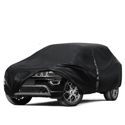 Image of 6 Layers Car Cover Waterproof All Weather for Automobiles, SUV Cover Size A7 Universal Fit for Toyota Highlander, Honda Pilot, Nissan Pathfinder, BMW X5 /X6 (191-201 inch)