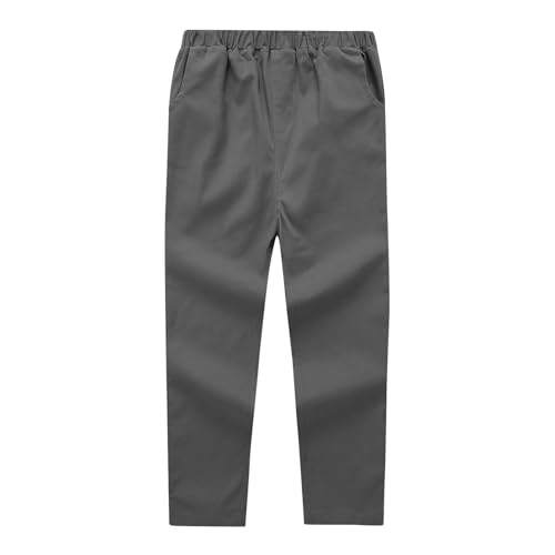Kids Uniform Pants Boys Girls Suit Pants Elastic Waist Pull-on Straight Leg Dress Pant for Casual, Formal Wear4