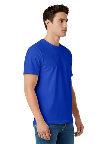 Image of 100% PIMA Cotton T Shirt for Man | Premium Men T-Shirts Regular Fit | Half Sleeve Round Neck Cotton Tshirt for Man | Mens Tees Made for Indian Climate | Available in 10 Colours