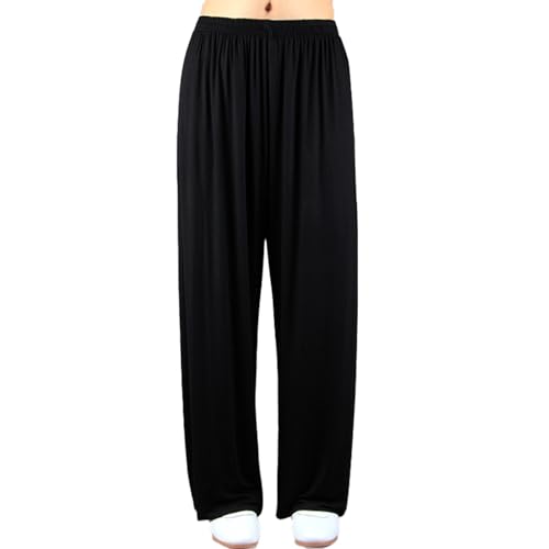 LYZXYZAI Pantalones de Kung Fu Pantalones de Artes Marciales para Mujer Pantalones de Kung Fu de Modal algodón Lino Pantalones de Tai Chi,002,XXL