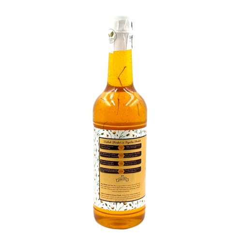 Image of Vaideek Kesar Elaichi Sharbat 750ml | Saffron & Cardamom Syrup Drink with Mishri & Desi Khand | No Refined Sugar Summer Beverage | Citrus Sharbat for Mocktails, Coolers & Refreshing Drinks