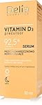 Delia Cosmetics – Vitamin D3 Precursor - Anti-Wrinkle Normalising Serum - All Skin Types – Acne Skin – Hydrating – Firming – Hyaluronic Acid – Niacinamide – Tumeric – Canola Oil – 30ml