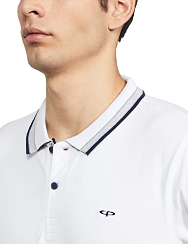 Image of Colorplus Men's Pure Cotton Solid Pattern Tailored Fit Polo Neck Half Sleeve Casual T-Shirt