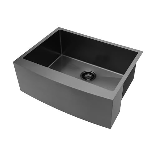 TDZXQQ Revamp Your Kitchen with Farmhouse Apron Stainless Steel Sink,