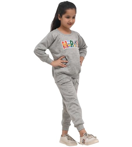 Image of Kids Girls Winter Sweatshirt with Pyjama Set for Girls and Boys | Pack of 2