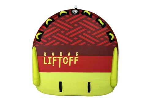 Radar Liftoff Marshmallow Top Towable Tube, Red/Yellow, 3 Person