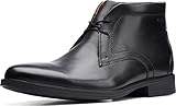 Clarks Men's Whiddon Mid Oxford Boot, Black Leather, 13 Wide