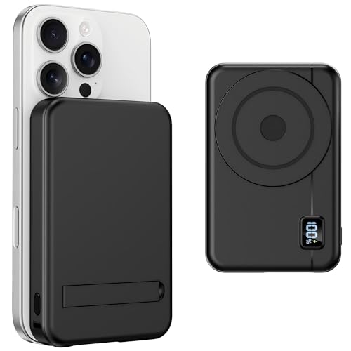 Power Bank Bateria Externa - Compatible con iPhone 17 16 15 14 13 12 Magnético Powerbank Inalambrica 10000mAh Ultra Slim Pequeño Cargador Portatil Magnetic Carga Rapida Inalámbrico Moscsaz