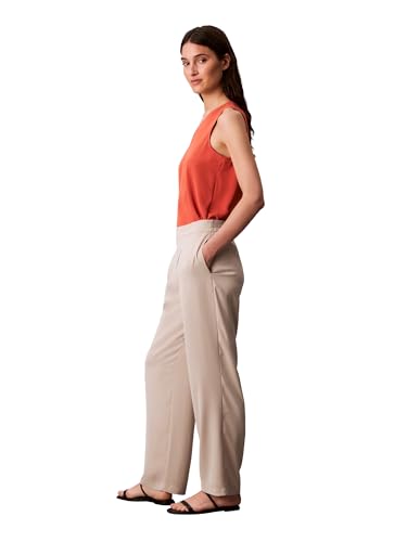 Calvin Klein Women's Crepe Wide Leg Trouser3