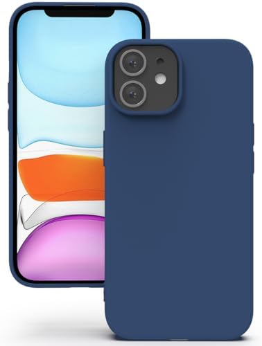YATWIN Hülle für iPhone 11, Silikon Handyhülle mit Futter, 1mm Kamera und Displayschutz, Dünn & Leicht, Anti Kratzer Case, Blau