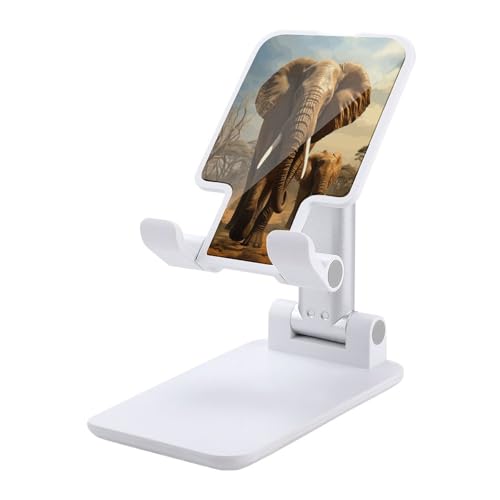 Support de téléphone portable pliable pour bureau éléphant réglable
