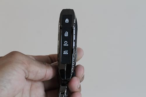 Image of Car Key Cover Fit for New Kia Seltos Facelift 2024 2023 | Carens, Clavis x line | Sonet Facelift - 4 Button Smart Key
