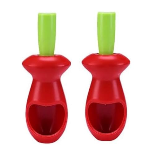 Geuxe 2pcs Cherry Pitter Tool, Pit Remover,Olive Pitter Tool for Making Cherry Jam, Cherries Pitter Remover