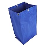 ABOOFAN Reinigen Sie Den Auto -Beutel Ersatz-wagentasche wasserdichte Cartbag Rollwagentasche Kommerzielle Cartbag Wäschewagentasche Große Abfallsammelbeutel Polyester Blau