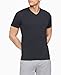 Calvin Klein Men's Cotton Stretch Undershirt Packs, 3 Black-Vneck, Small