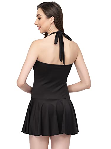 Image of CUKOO Padded Black Halter Neck Swimwear