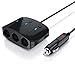 Produktbild aplic 3-Fach KFZ-Verteiler Zigarettenanzünder Bordspannungssteckdose inkl. USB Ladeadapter - 2X USB-Buchse 3X KFZ-Ladebuchse Zigarettenanzünder - Überlastschutz