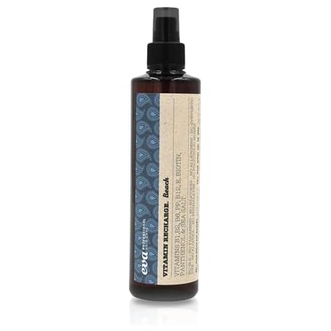 Eva Professional Hair Care Vitamin Recharge Sea Salt Spray for Hair Texture and Volume, Non Toxic Setting Hairspray with Panthenol, Biotin and B1, B2, B6, E and B12 Vitamins – 8.45 Fl oz. Cover