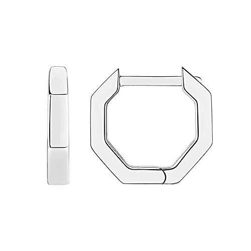 Image of PAVOI 14K Gold Plated Chunky Huggies Earrings for Women - 925 Sterling Silver Posts Small Gold Huggie Hoop Earrings - Ultra Thick Hoops Trendy Jewelry